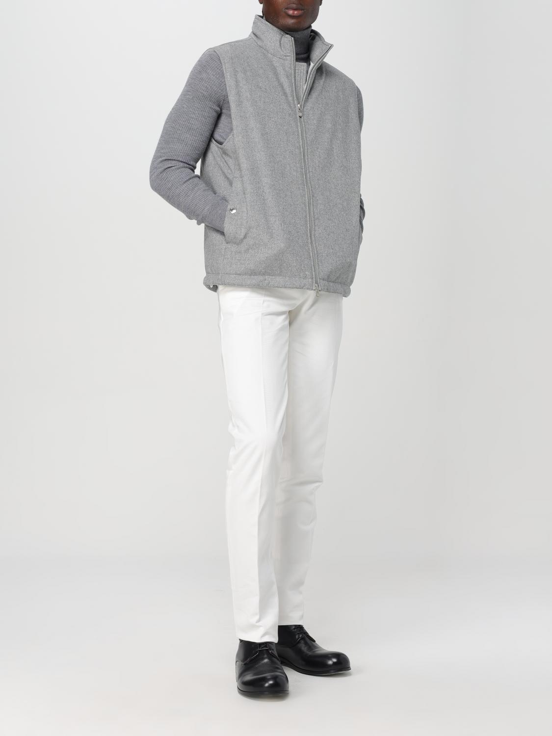 BRUNELLO CUCINELLI 팬츠: Brunello Cucinelli 코튼 팬츠, 화이트 - Img 2