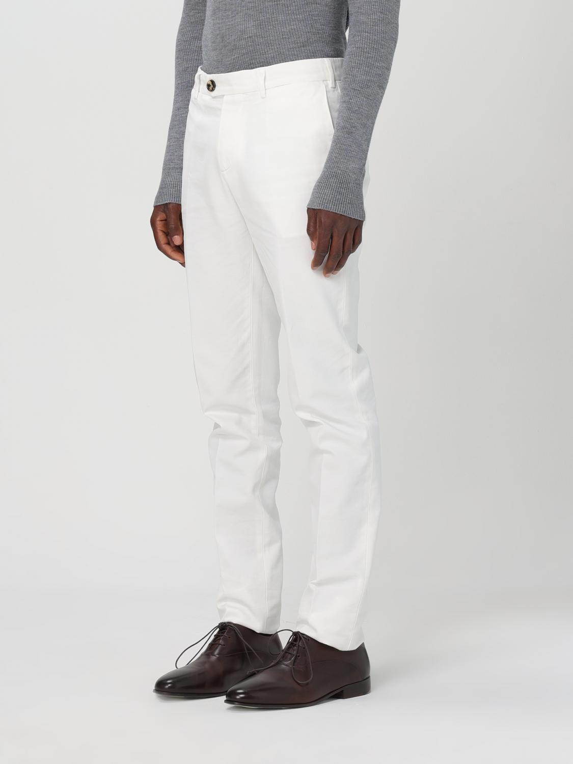 BRUNELLO CUCINELLI 팬츠: Brunello Cucinelli 코튼 팬츠, 화이트 - Img 4