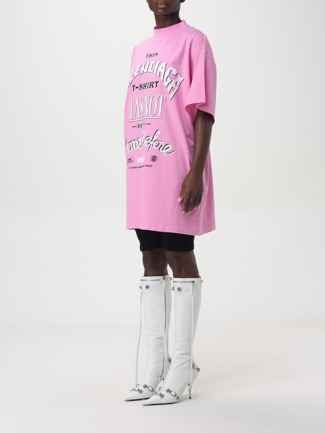 Balenciaga Tシャツ レディース - ピンク | 787349TQVW4 | GIGLIO.COM