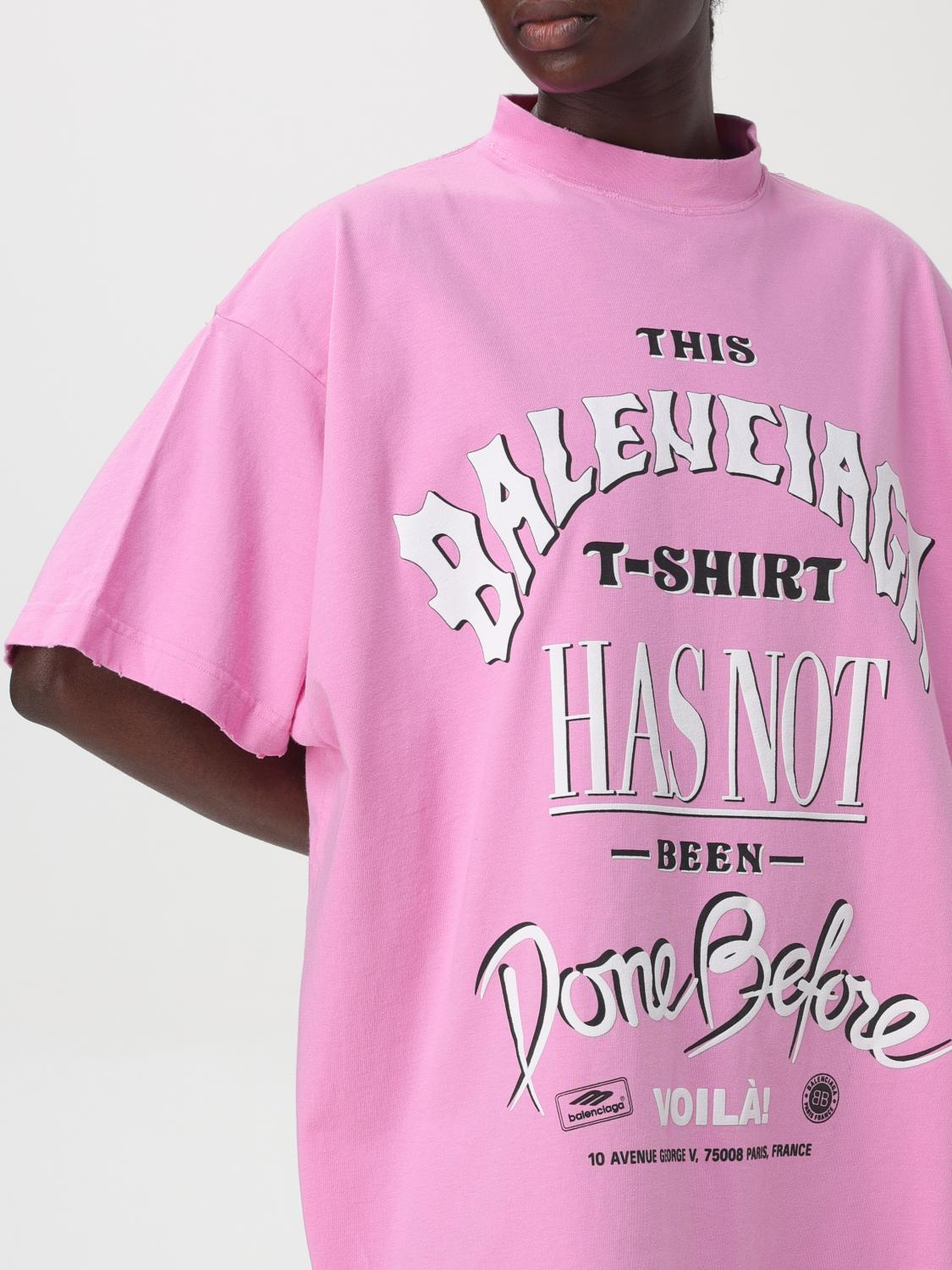 Balenciaga Tシャツ レディース - ピンク | 787349TQVW4 | GIGLIO.COM