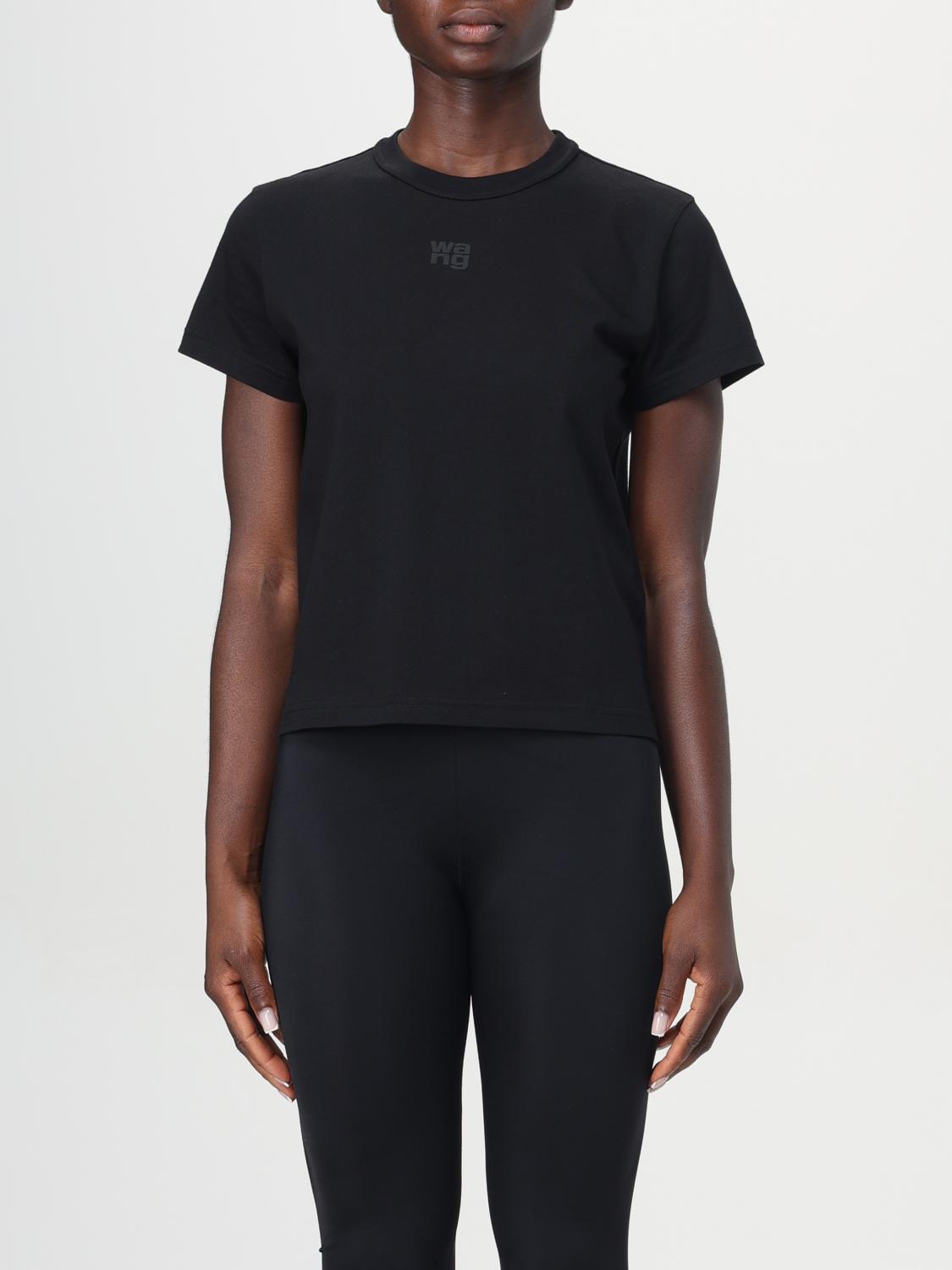 T BY ALEXANDER WANG T-SHIRTS: T-shirt T by Alexander Wang in cotone , Nero - Img 1