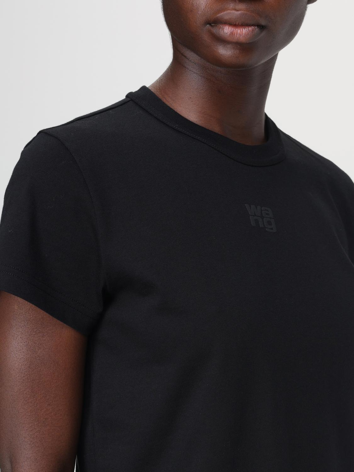 T BY ALEXANDER WANG T-SHIRTS: T-shirt T by Alexander Wang in cotone , Nero - Img 4