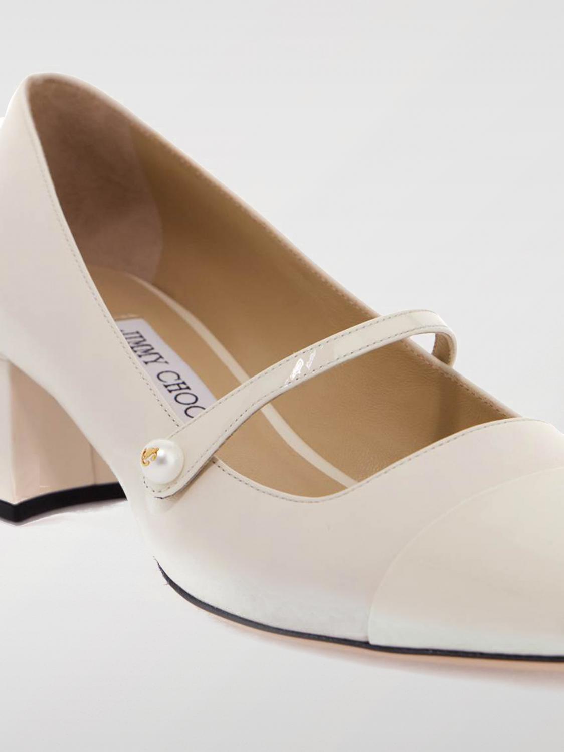 JIMMY CHOO DÉCOLLETÉ: Mary Jane Elisa Jimmy Choo in nappa , Latte - Img 3