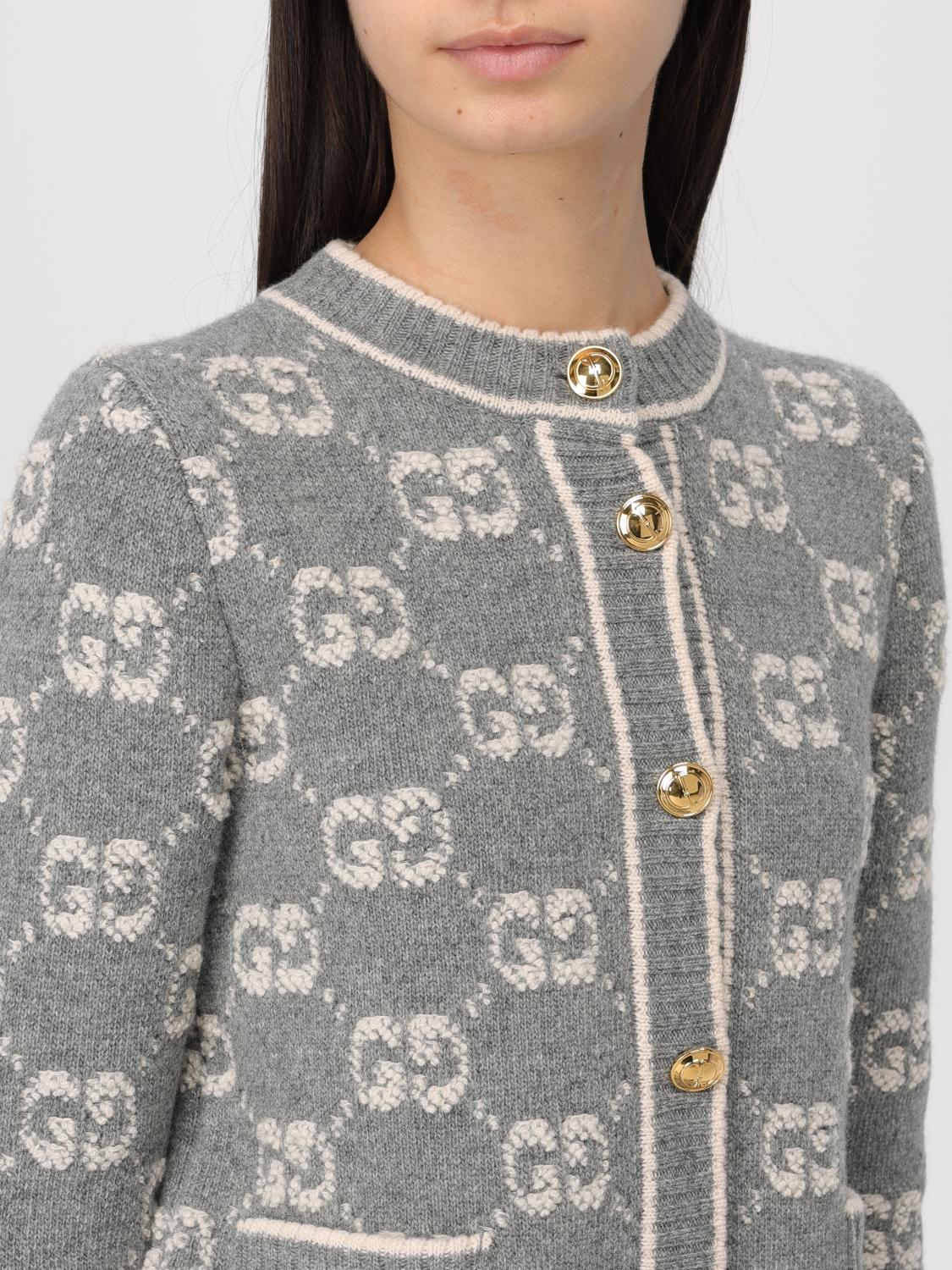 Gucci Sweater woman - Grey | 713300XKCNA | GIGLIO.COM