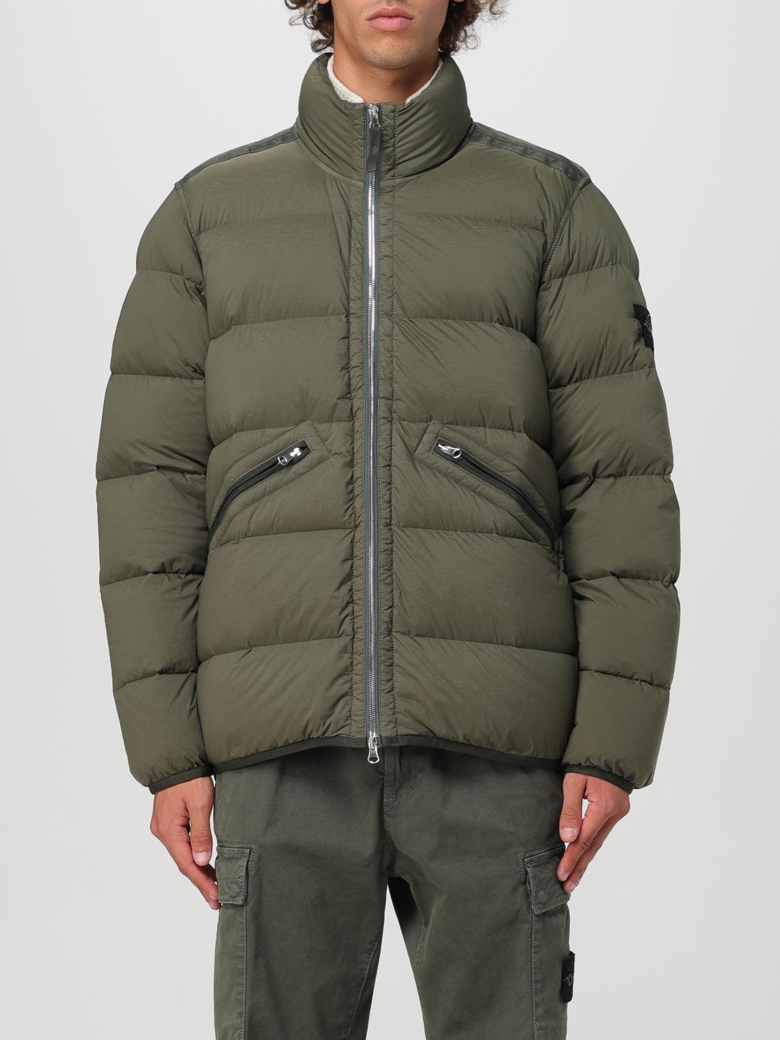 STONE ISLAND ジャケット: ジャケット メンズ Stone Island, モスグリーン - Img 1