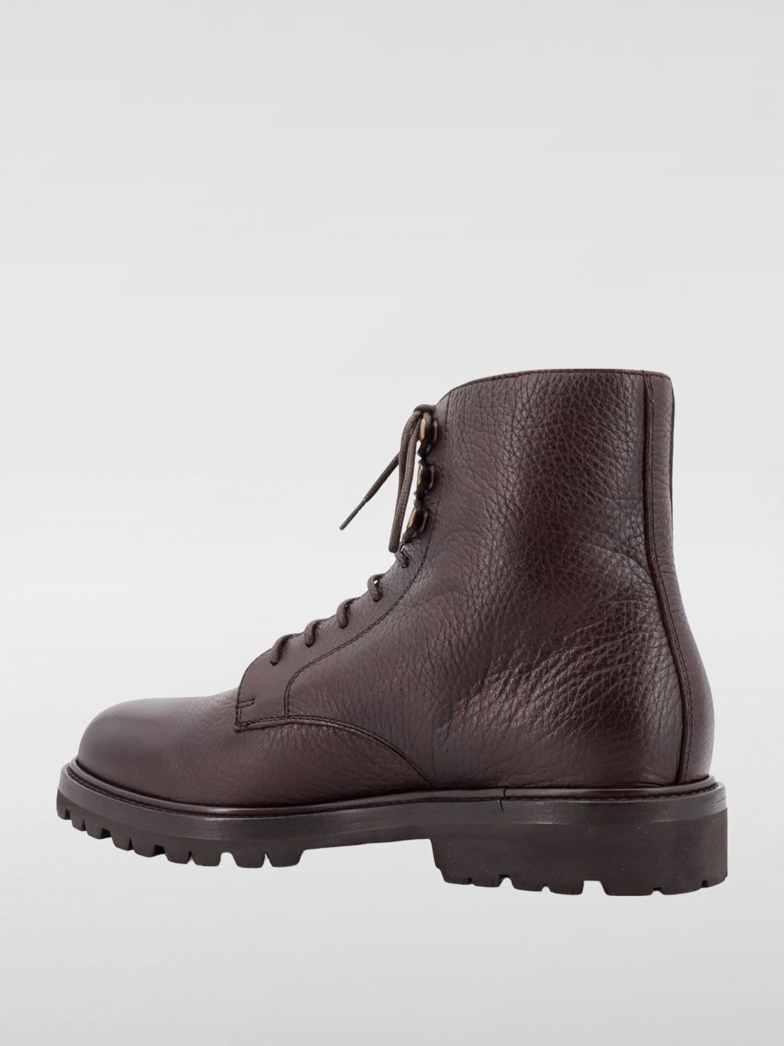 BRUNELLO CUCINELLI 短靴: 短靴 男士 Brunello Cucinelli, 棕色 - Img 3
