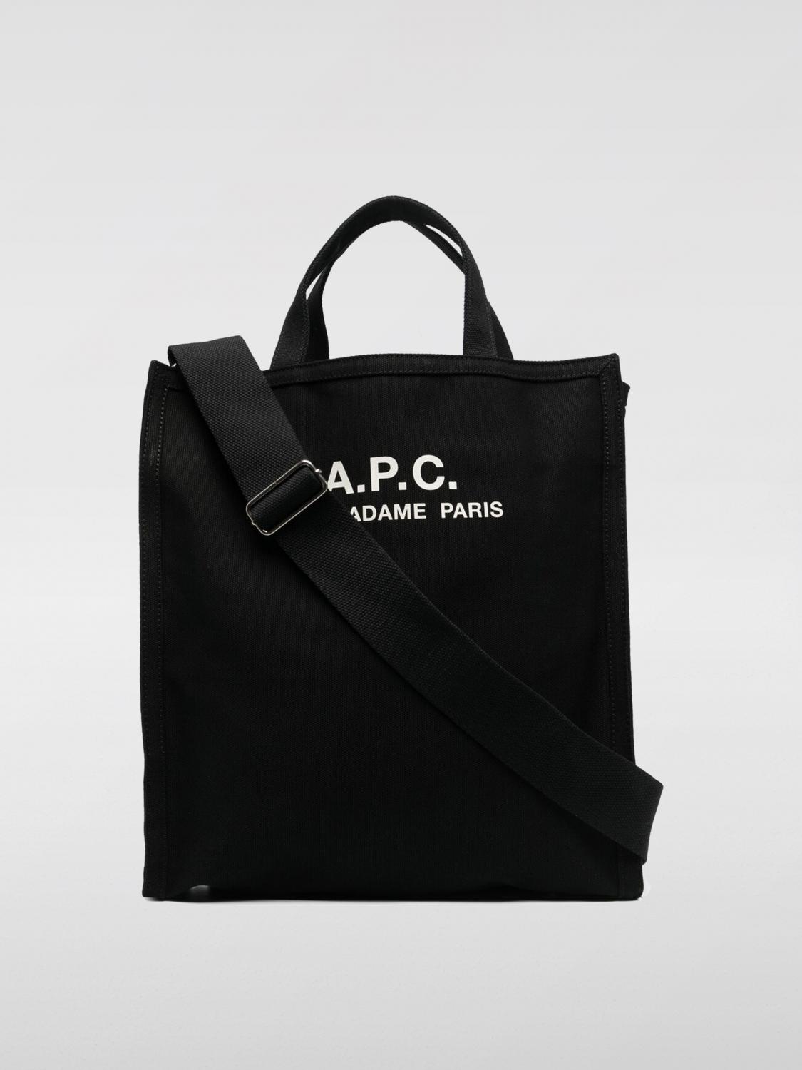 A.P.C. BORSA A TRACOLLA: Borsa Recuperation A.P.C. in canvas , Nero - Img 1