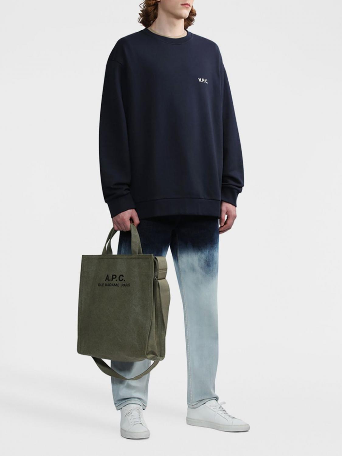 A.P.C. SHOULDER BAG: Bags men A.P.C., Green - Img 2