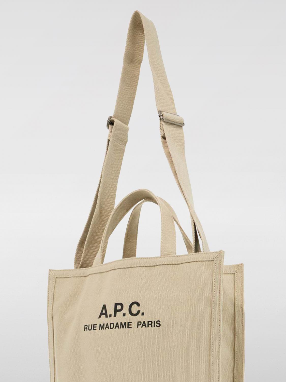 A.P.C. BORSA A TRACOLLA: Borsa Recuperation A.P.C. in canvas , Sabbia - Img 3