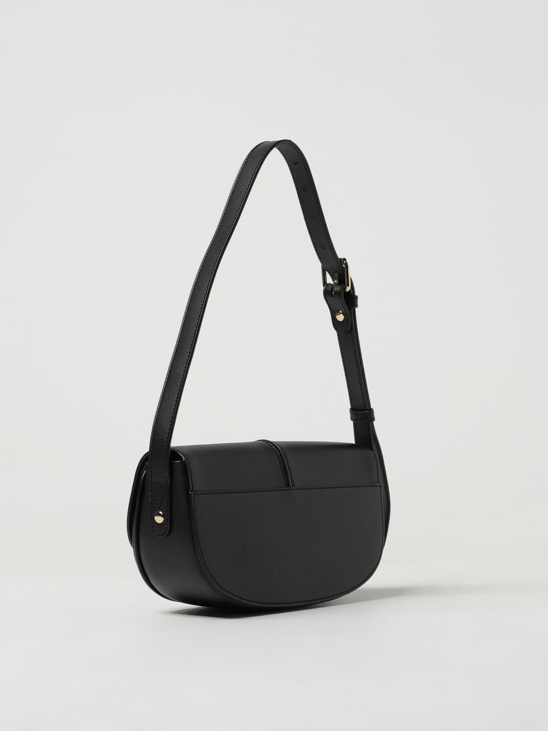 A.P.C. BORSA A SPALLA: Borsa Betty A.P.C. in pelle, Nero - Img 2