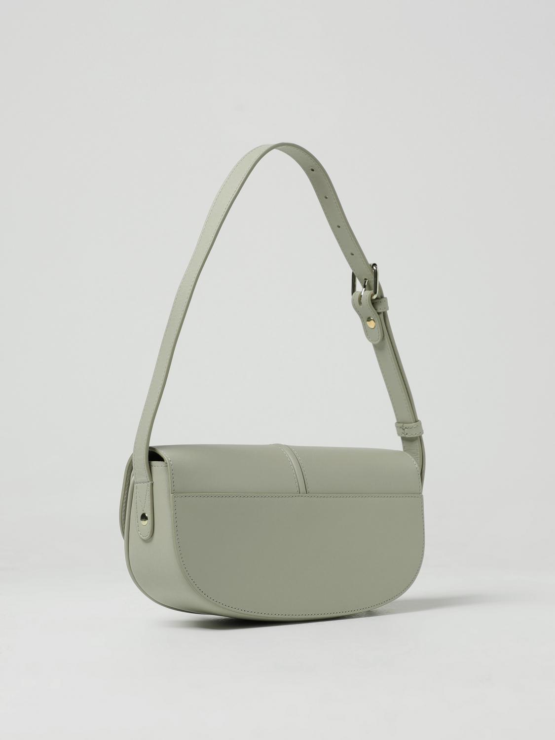 A.P.C. BORSA A SPALLA: Borsa Betty A.P.C. in pelle, Salvia - Img 2