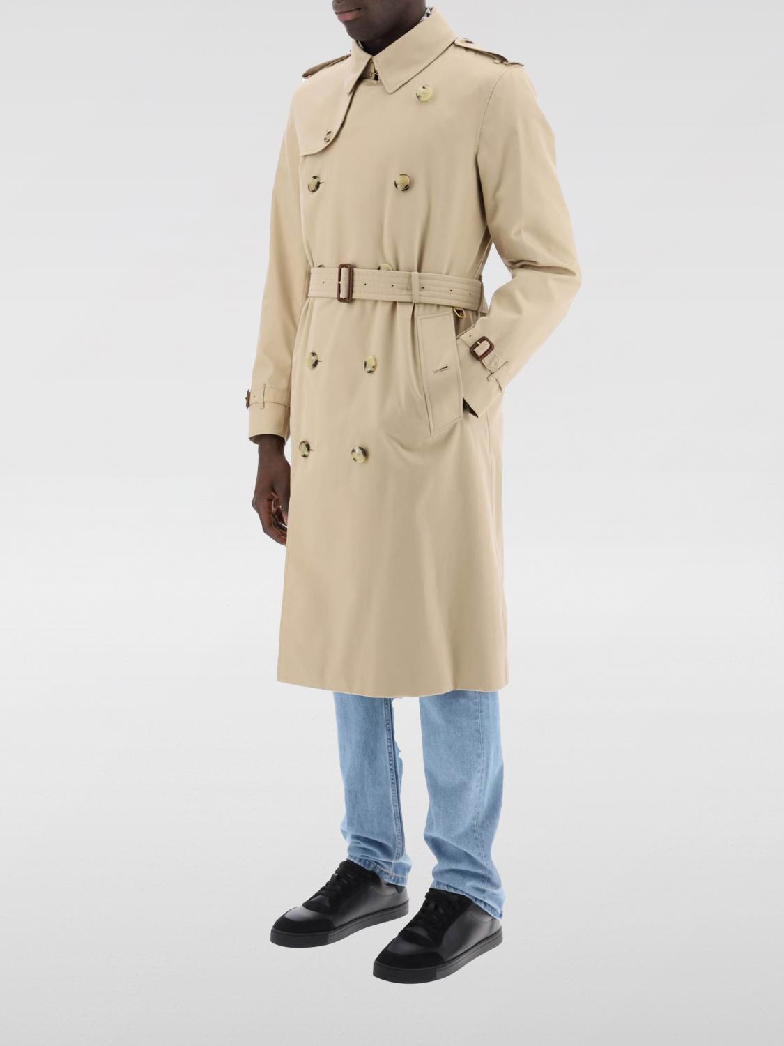 BURBERRY JACKET: Burberry cotton trench coat, Honey - Img 3