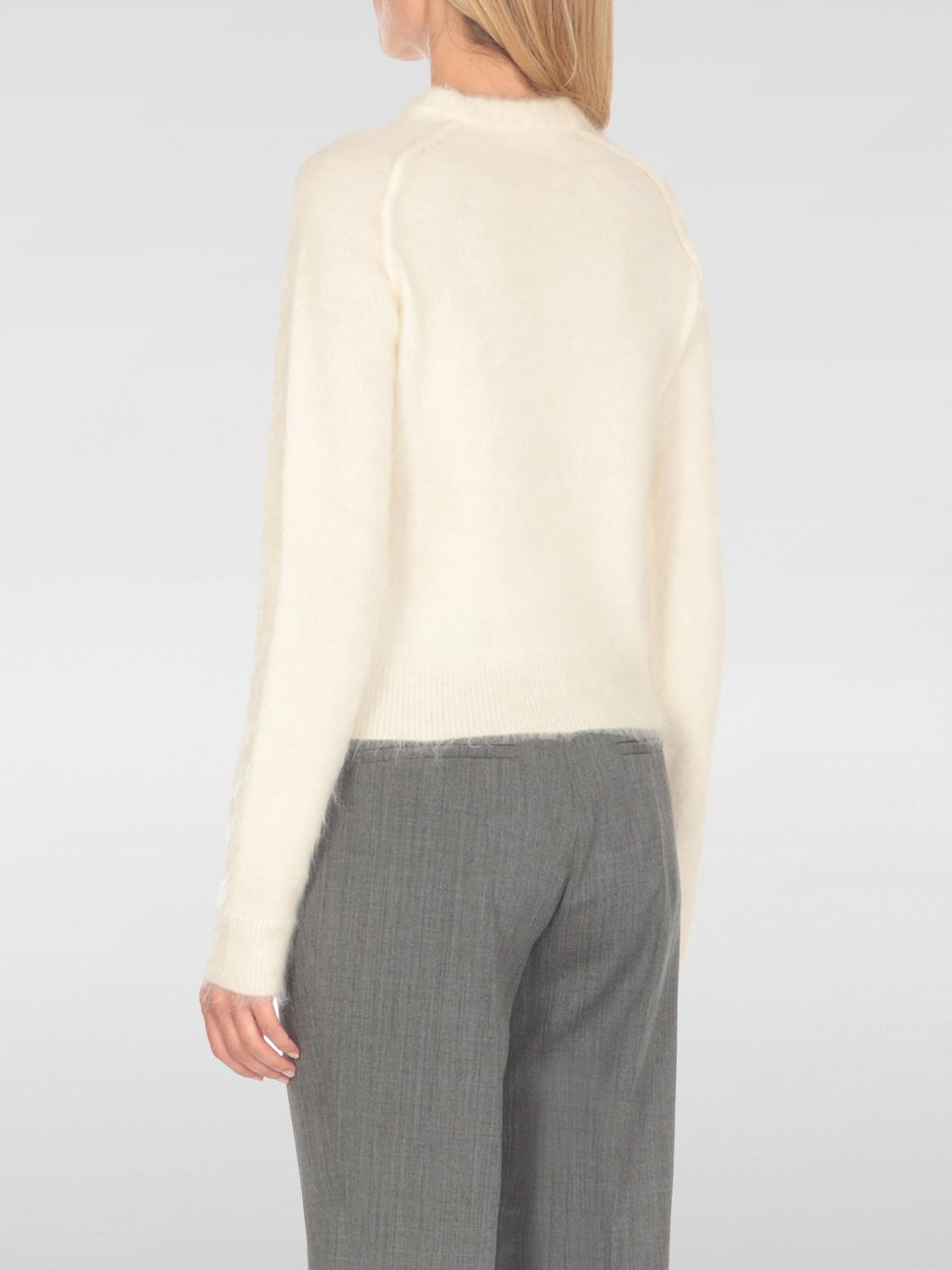 JIL SANDER MAGLIA: Pullover Jil Sander in lana e seta , Avorio - Img 3