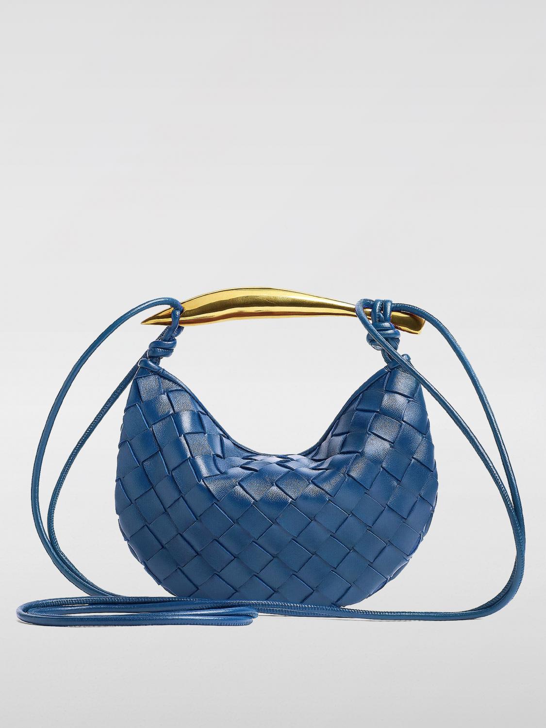 BOTTEGA VENETA MINI BOLSO: Bolso de mano mujer Bottega Veneta, Azul Oscuro - Img 2