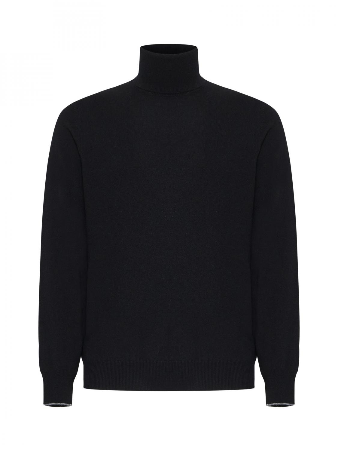 BRUNELLO CUCINELLI PULLOVER: Pullover herren Brunello Cucinelli, Schwarz - Img 1