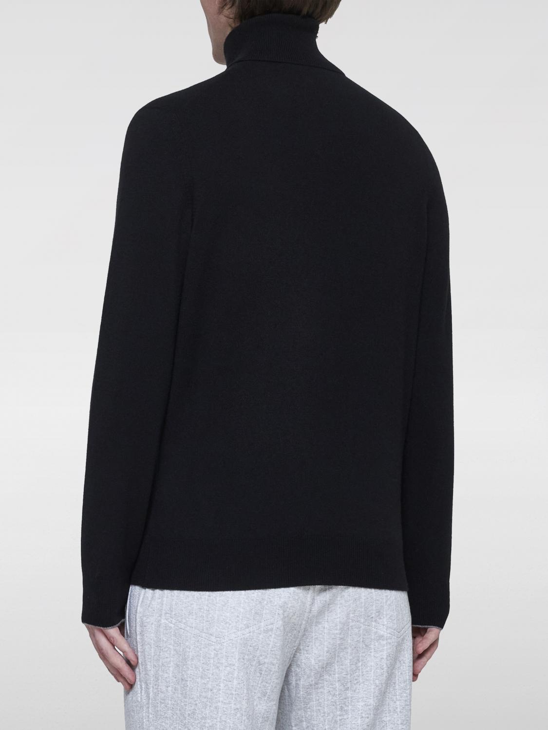 BRUNELLO CUCINELLI PULLOVER: Pullover herren Brunello Cucinelli, Schwarz - Img 3
