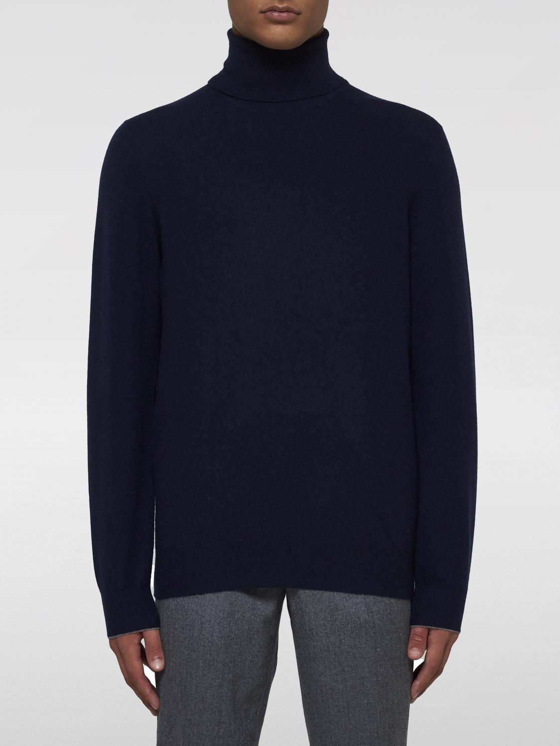 BRUNELLO CUCINELLI PULLOVER: Pullover herren Brunello Cucinelli, Blau - Img 1