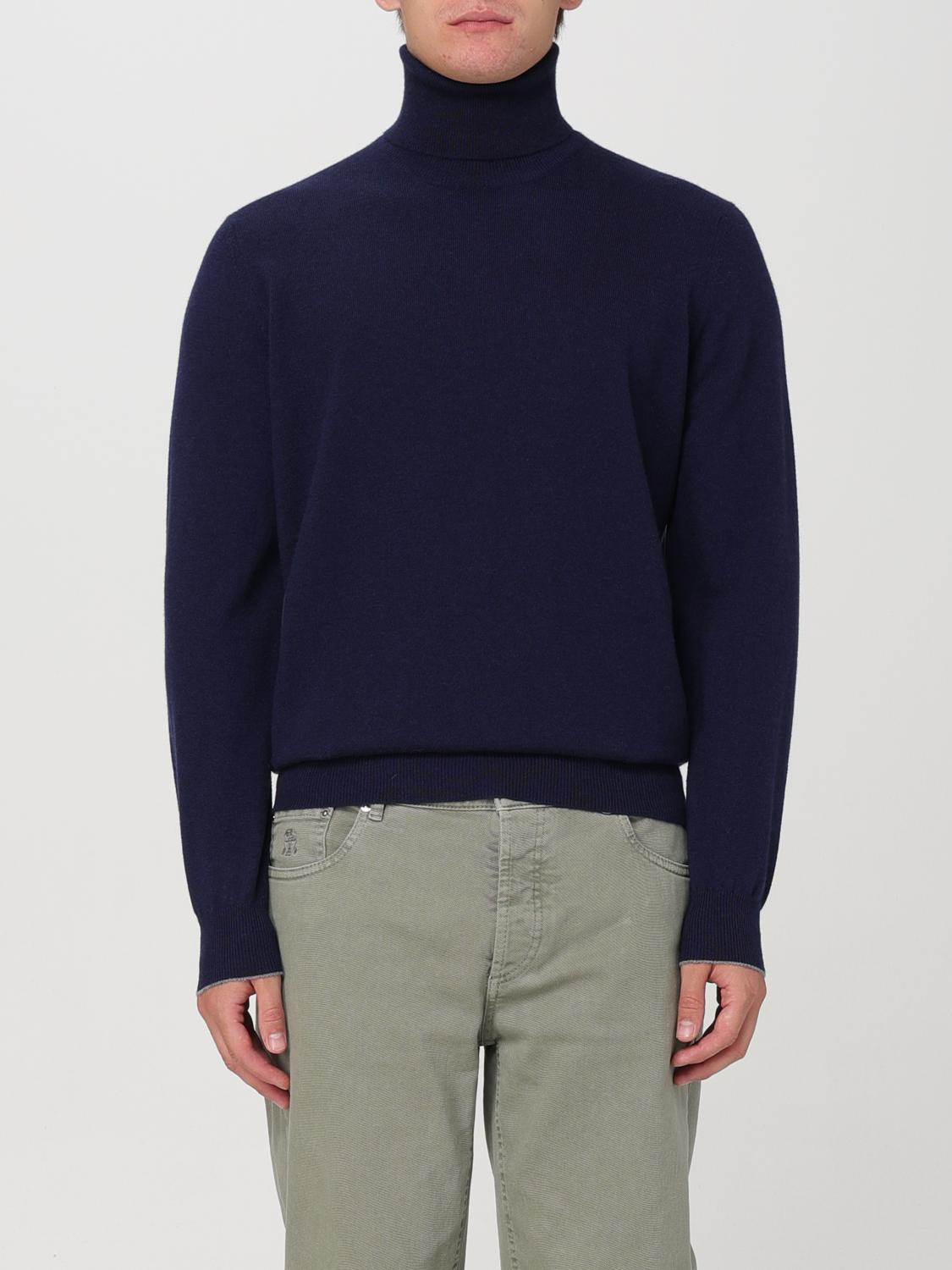 BRUNELLO CUCINELLI PULLOVER: Pullover herren Brunello Cucinelli, Marine - Img 1