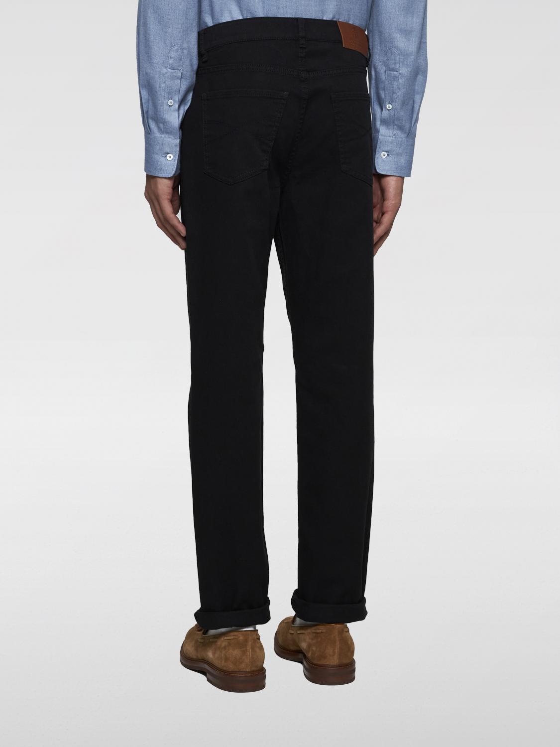 BRUNELLO CUCINELLI HOSE: Baumwollhose Brunello Cucinelli, Schwarz - Img 3