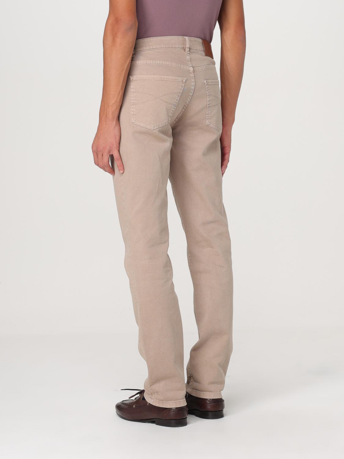 BRUNELLO CUCINELLI PANTALONI: Pantalone Brunello Cucinelli in cotone , Marrone - Img 3