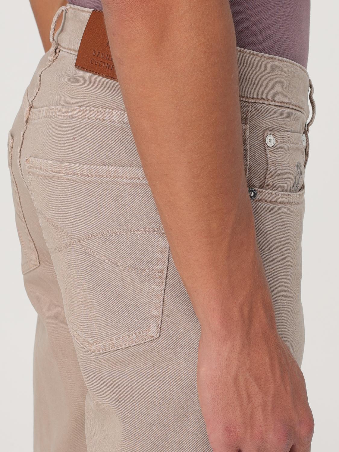 BRUNELLO CUCINELLI PANTALONI: Pantalone Brunello Cucinelli in cotone , Marrone - Img 5