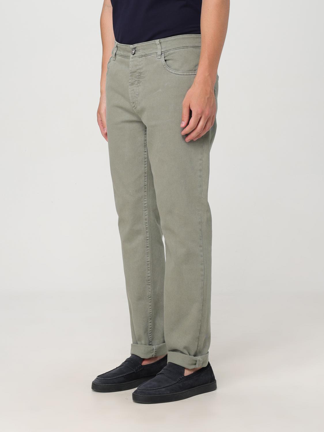 BRUNELLO CUCINELLI PANTS: Cotton Trousers Brunello Cucinelli, Military - Img 4