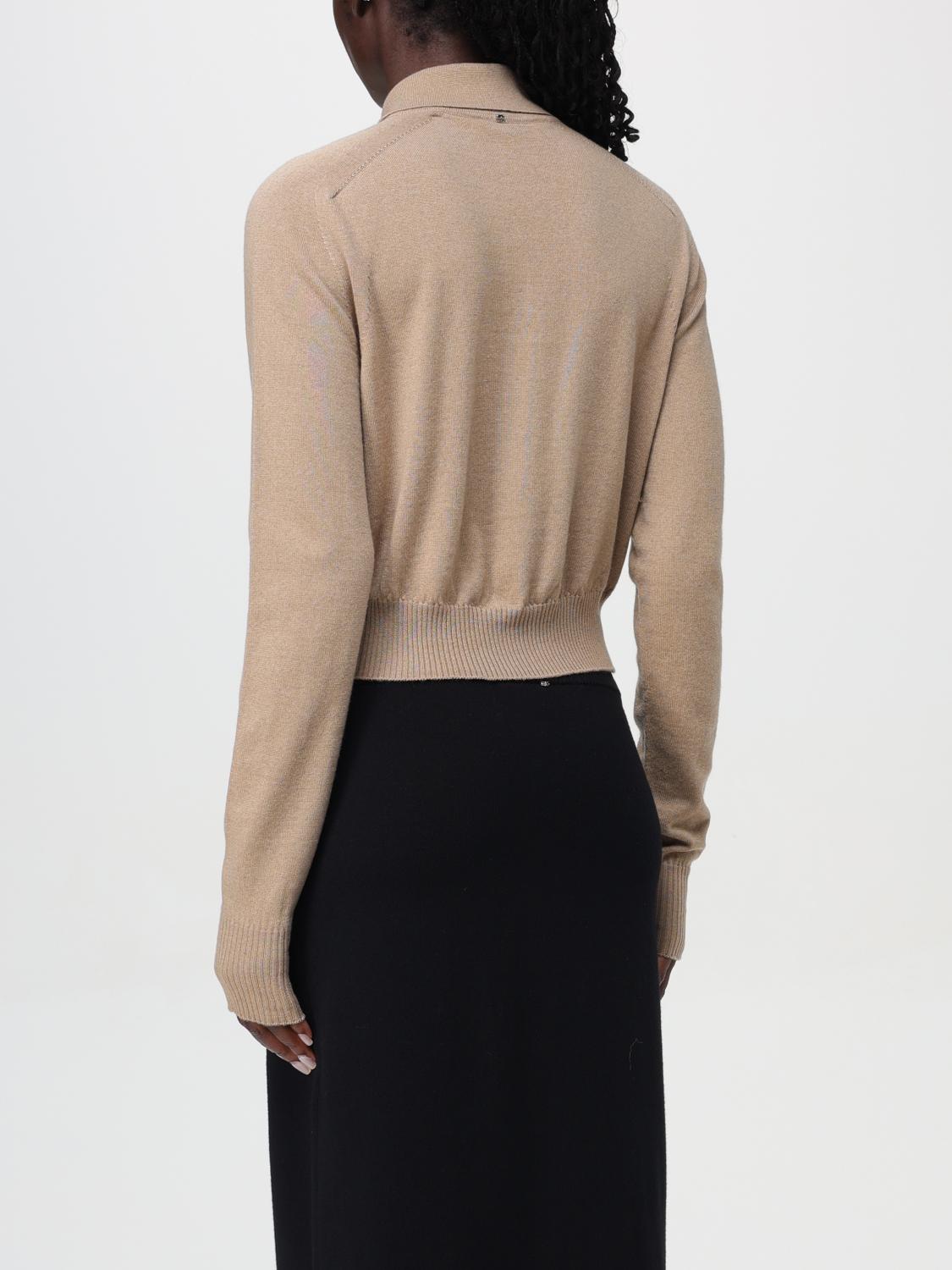 SPORTMAX CÁRDIGAN: Jersey mujer Sportmax, Marrón - Img 3