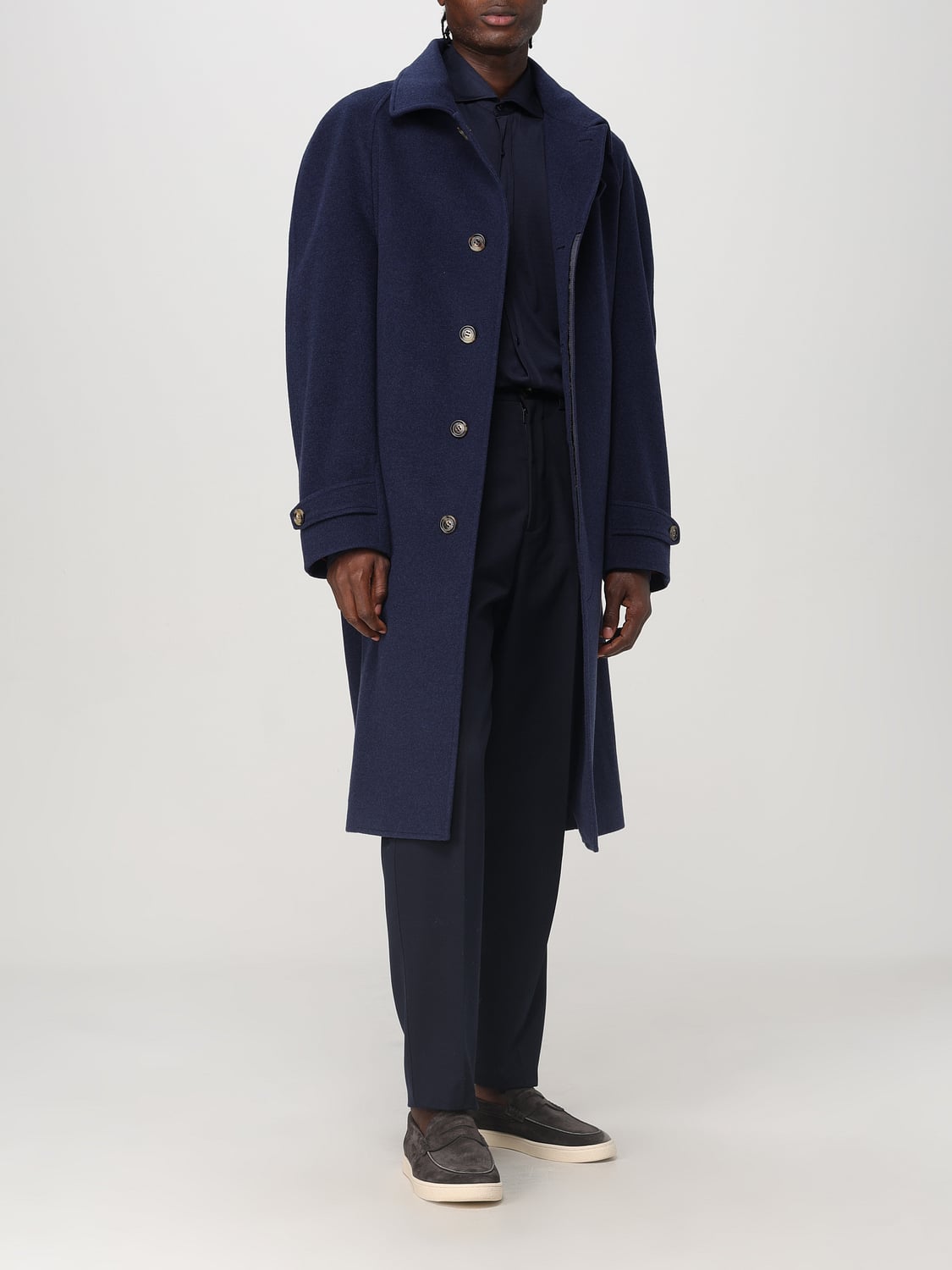 BRUNELLO CUCINELLI CAMICIA: Camicia Brunello Cucinelli in misto seta e cotone , Blue - Img 2