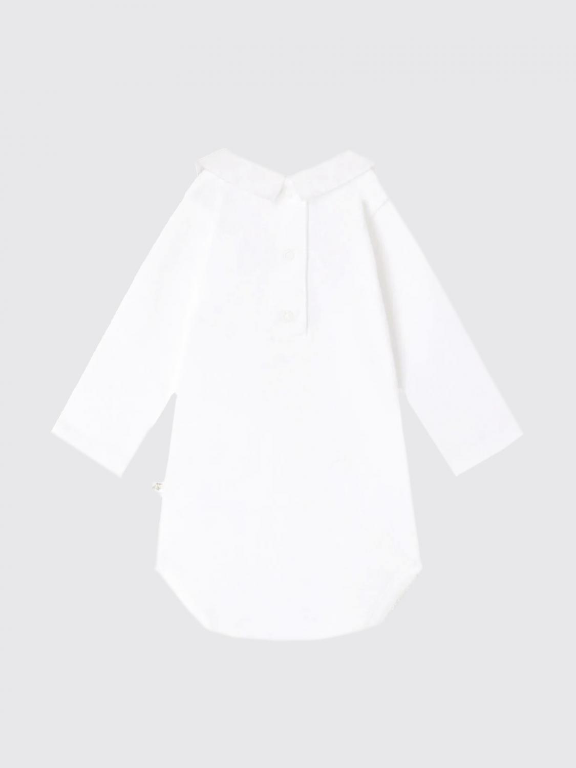 BONPOINT BODY: Bonpoint baby bodysuit, White - Img 2