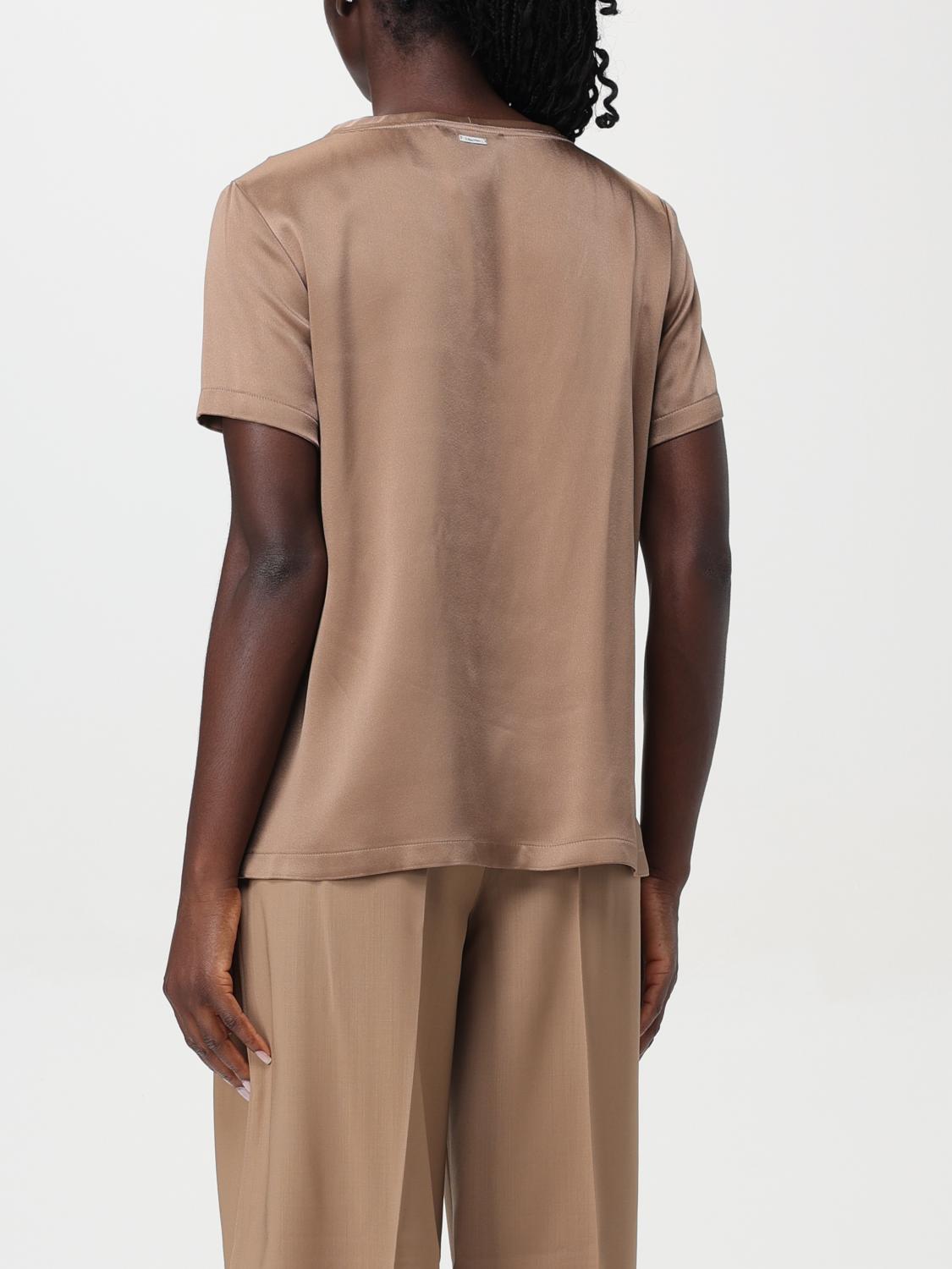 'S MAX MARA T-SHIRTS: T-shirt basic Rebecca 's Max Mara, Marrone - Img 3