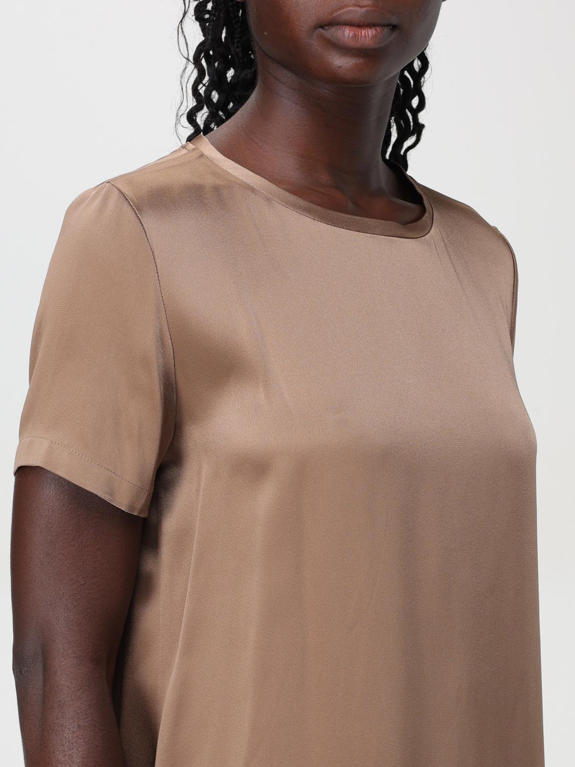 'S MAX MARA T-SHIRTS: T-shirt basic Rebecca 's Max Mara, Marrone - Img 5