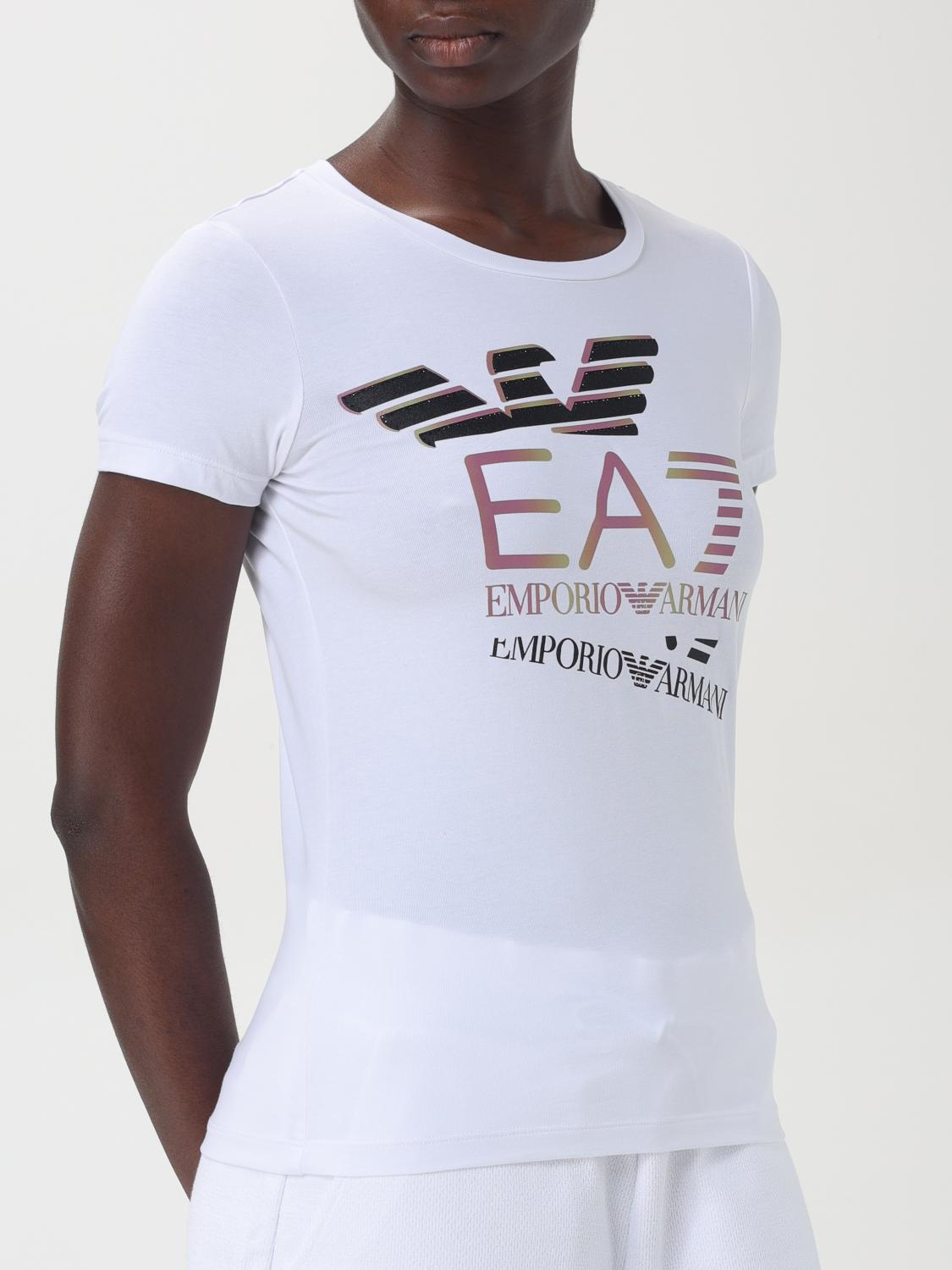 EA7 CAMISETA: Camiseta mujer Ea7, Blanco - Img 3