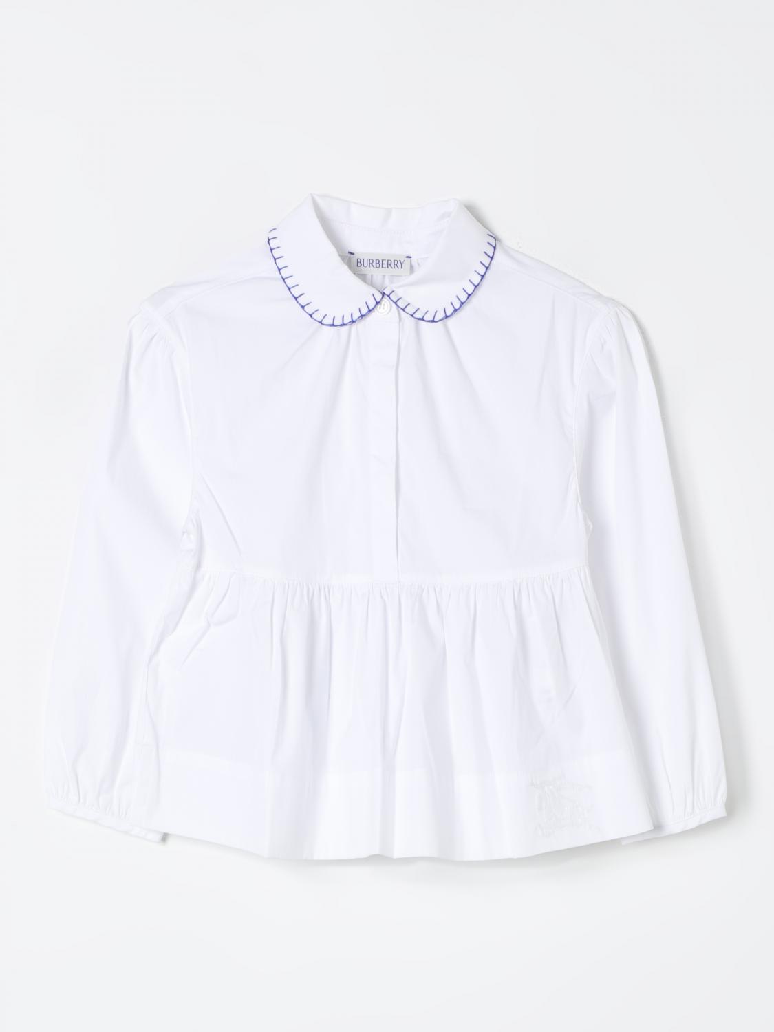 BURBERRY BLUSE: Pullover kinder Burberry, Weiß - Img 1