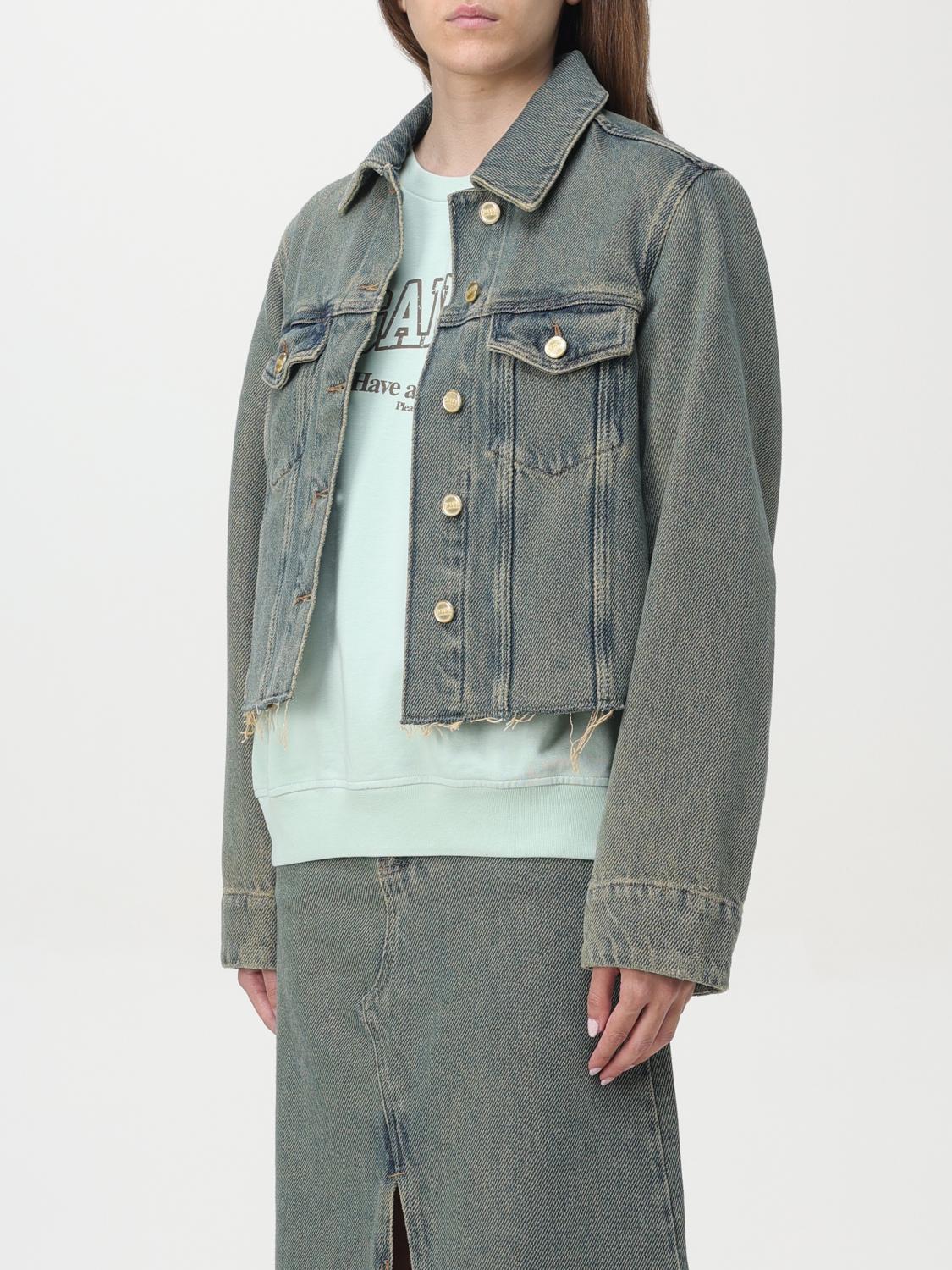 GANNI GIACCA: Giacca di jeans Ganni vintage, Blue - Img 4