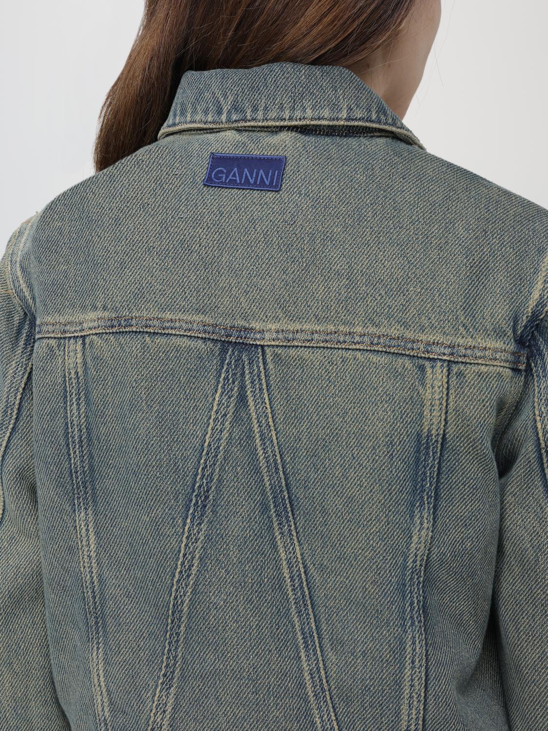 GANNI GIACCA: Giacca di jeans Ganni vintage, Blue - Img 5