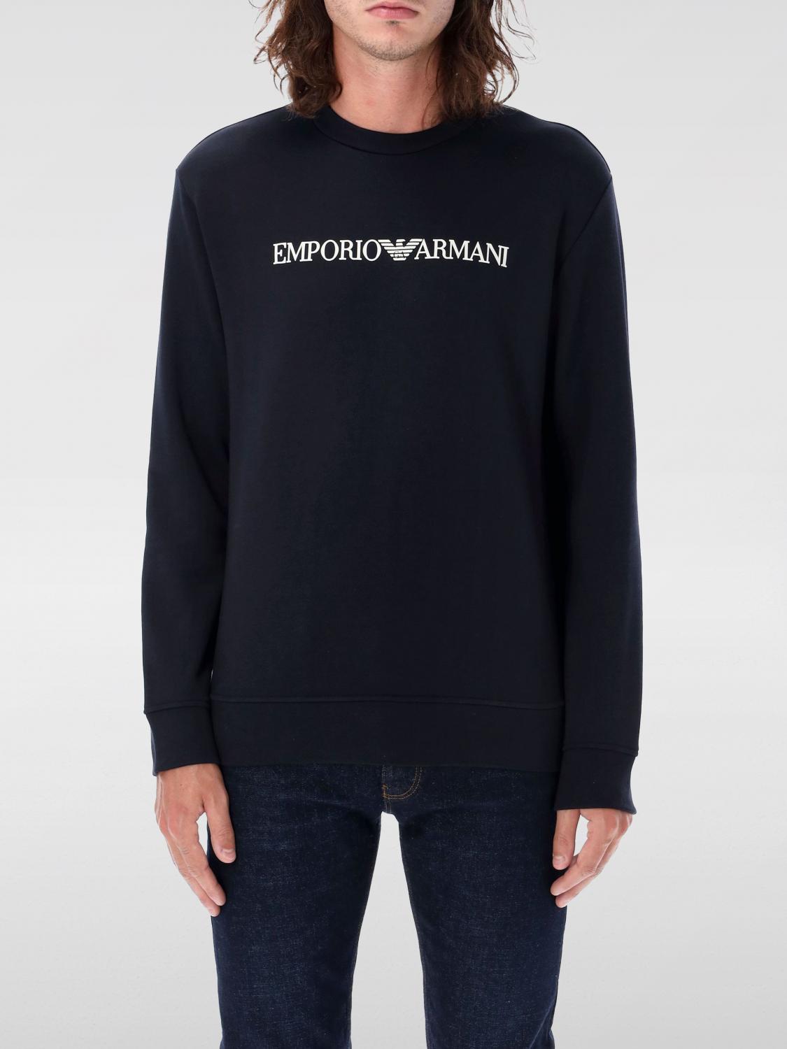 EMPORIO ARMANI SWEATSHIRT: Sweatshirt men Emporio Armani, Blue - Img 1