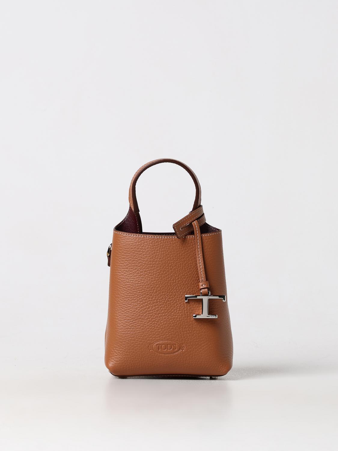 TOD'S BORSA MINI: Borsa Tod's in pelle a grana , Marrone - Img 1