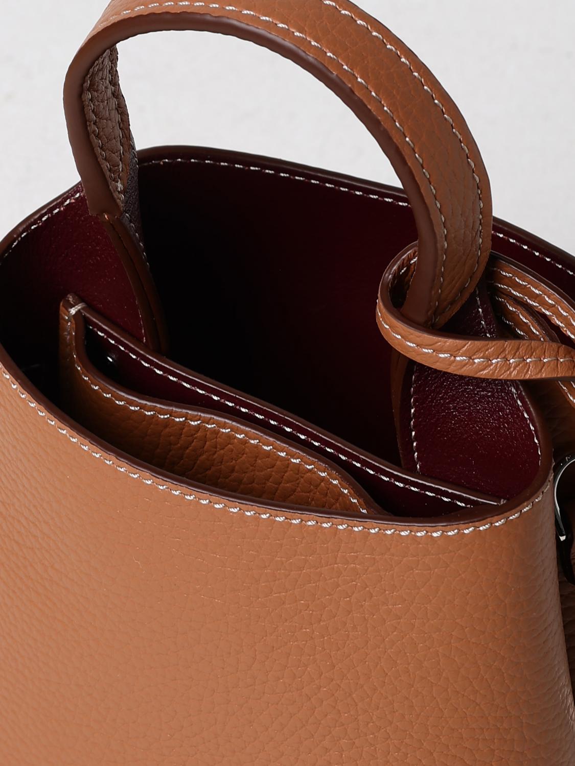 TOD'S BORSA MINI: Borsa Tod's in pelle a grana , Marrone - Img 5