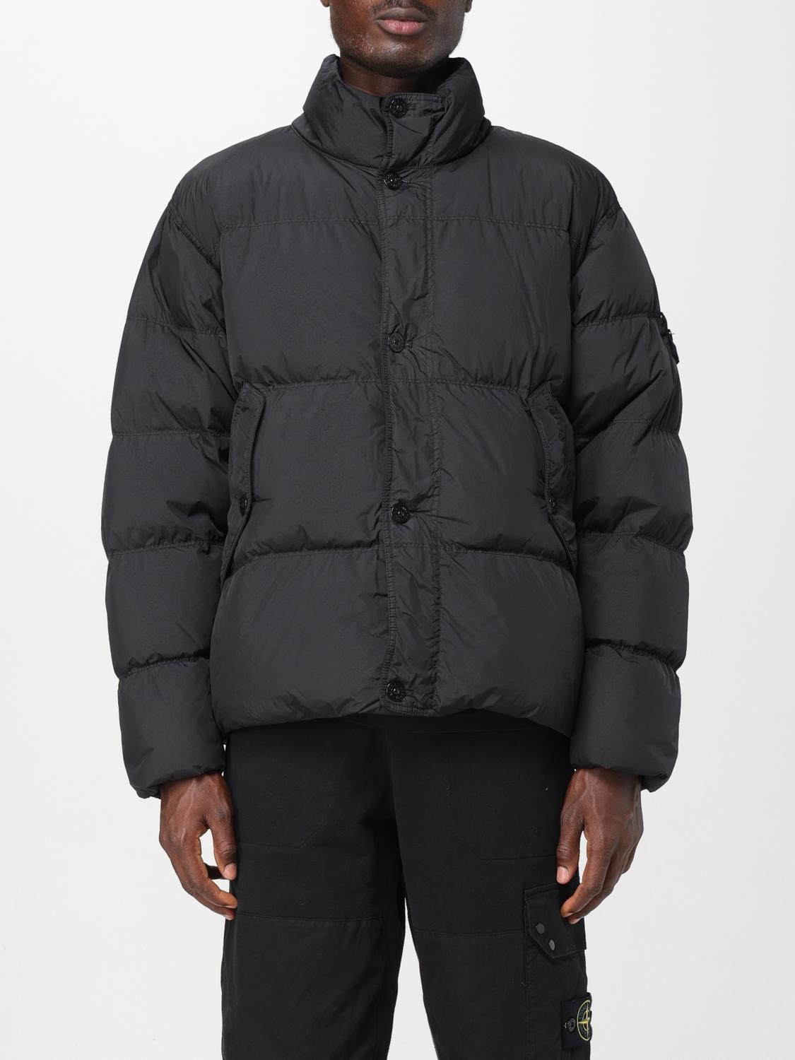 Stone Island コート メンズ - ブラック | 811540123 | GIGLIO.COM