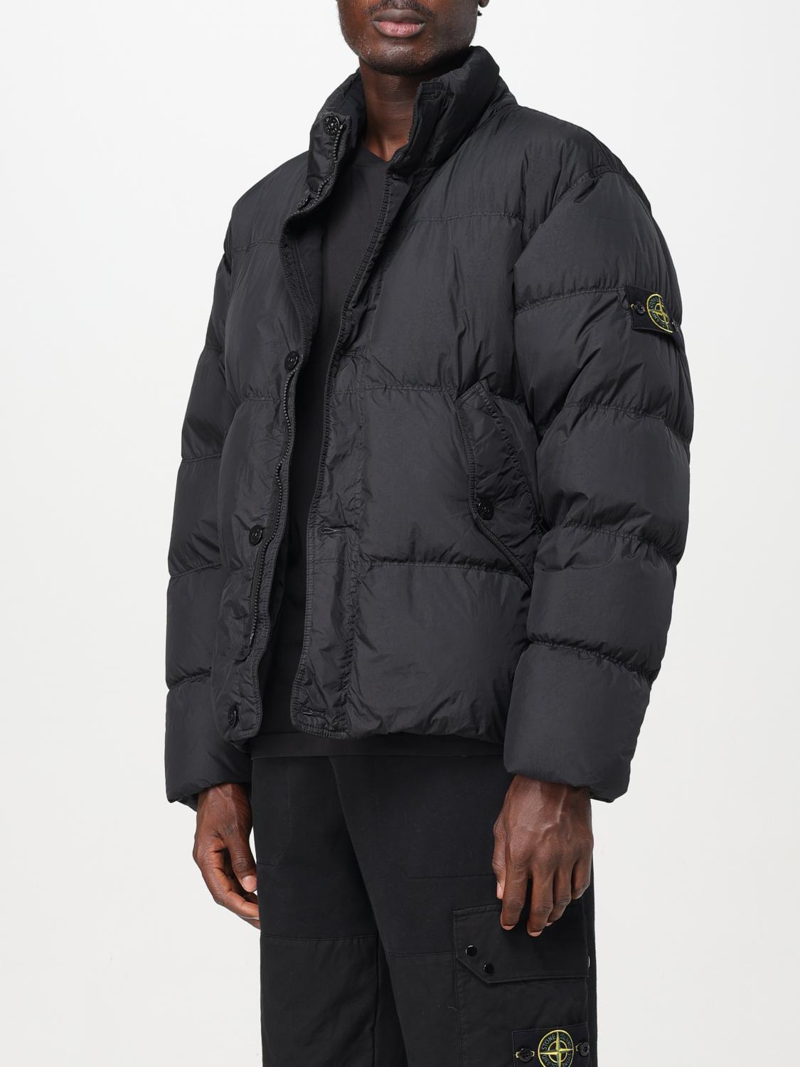 Stone Island コート メンズ - ブラック | 811540123 | GIGLIO.COM