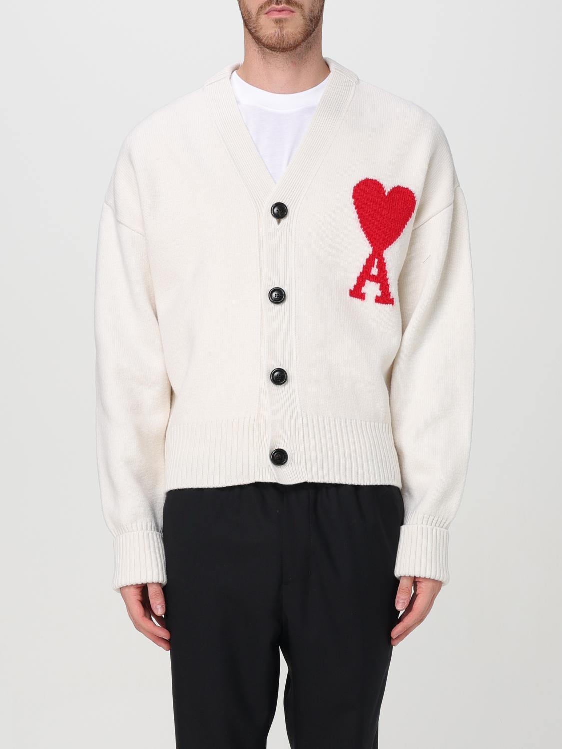AMI PARIS CARDIGAN: Jumper men Ami Paris, White - Img 1
