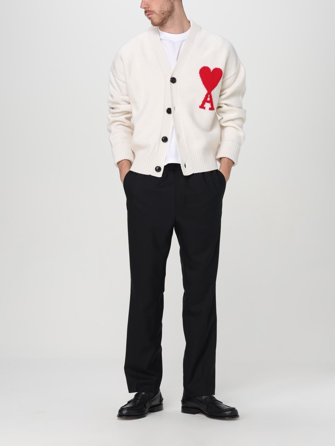 AMI PARIS CARDIGAN: Jumper men Ami Paris, White - Img 2