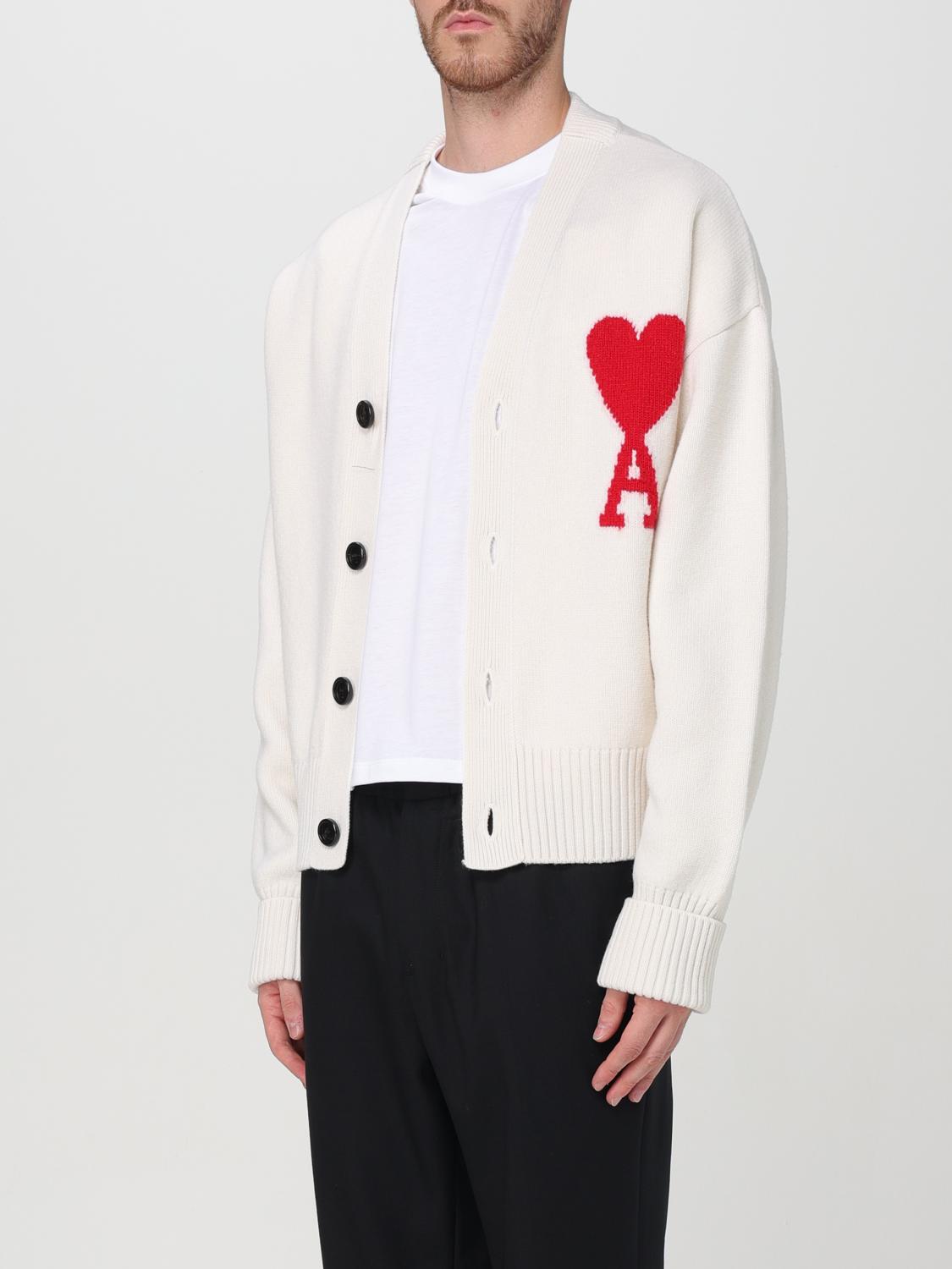 AMI PARIS CARDIGAN: Jumper men Ami Paris, White - Img 4