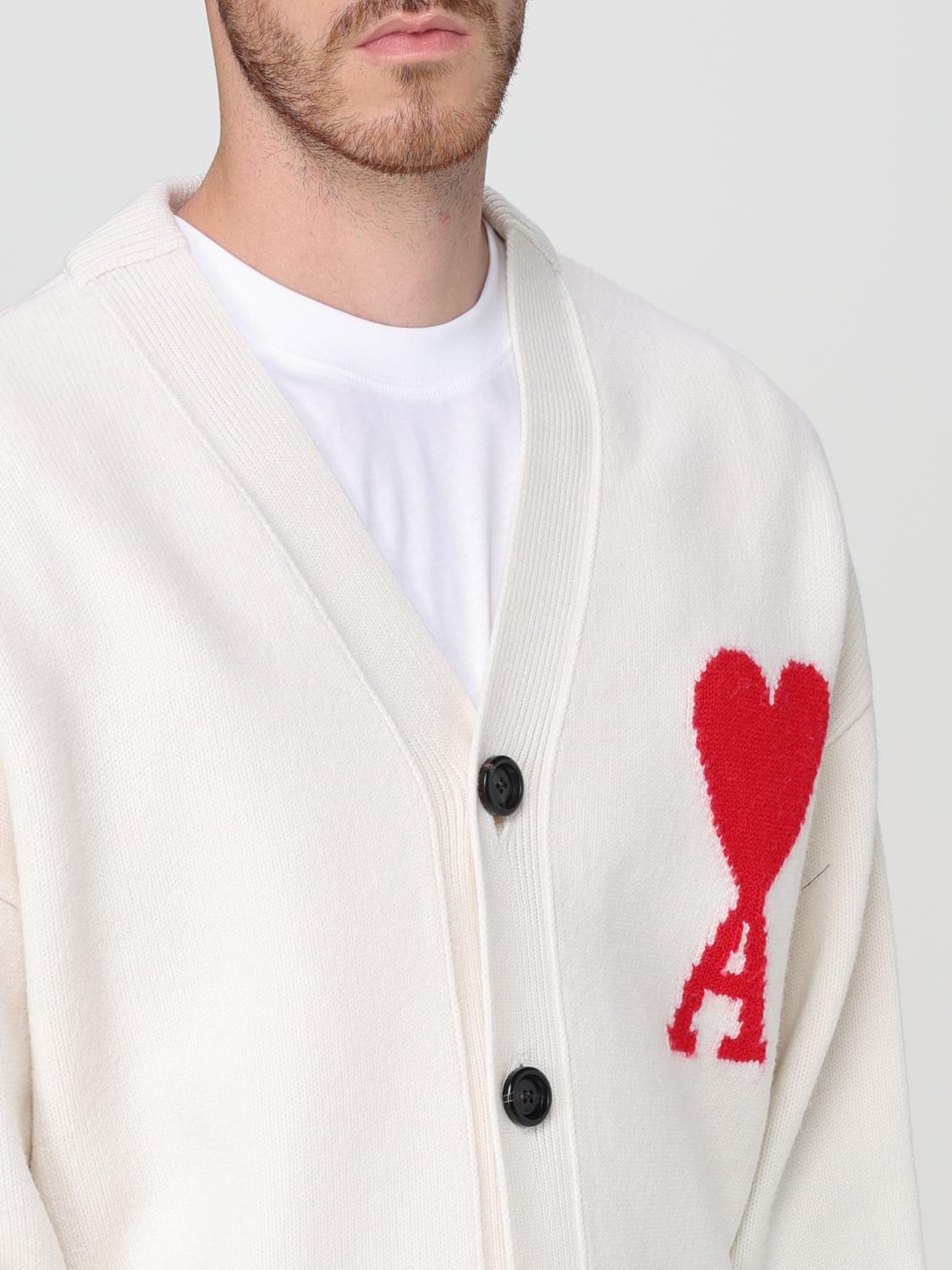 AMI PARIS CARDIGAN: Jumper men Ami Paris, White - Img 5