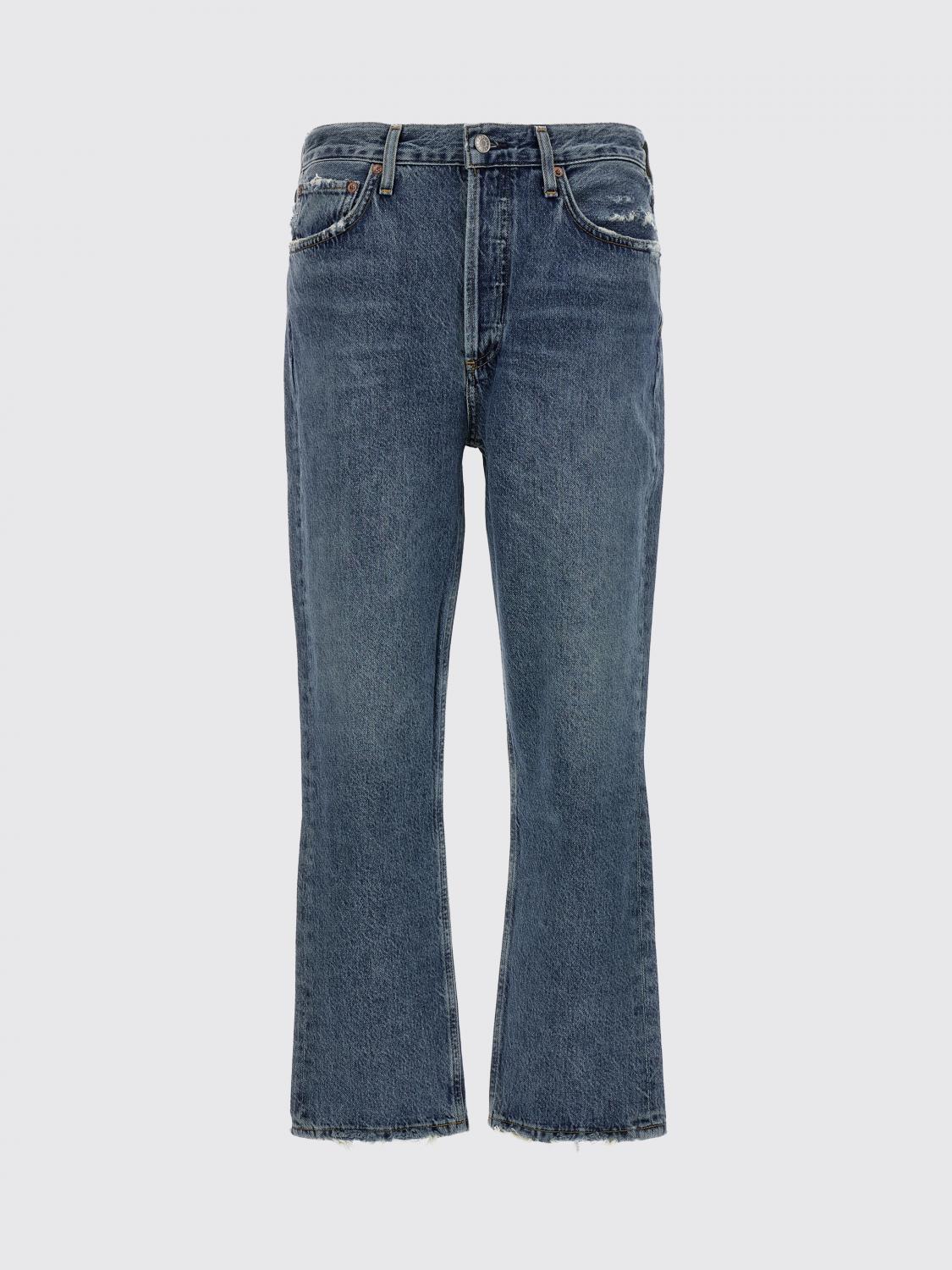 AGOLDE JEANS: Jeans flared Agolde in denim , Blue - Img 1