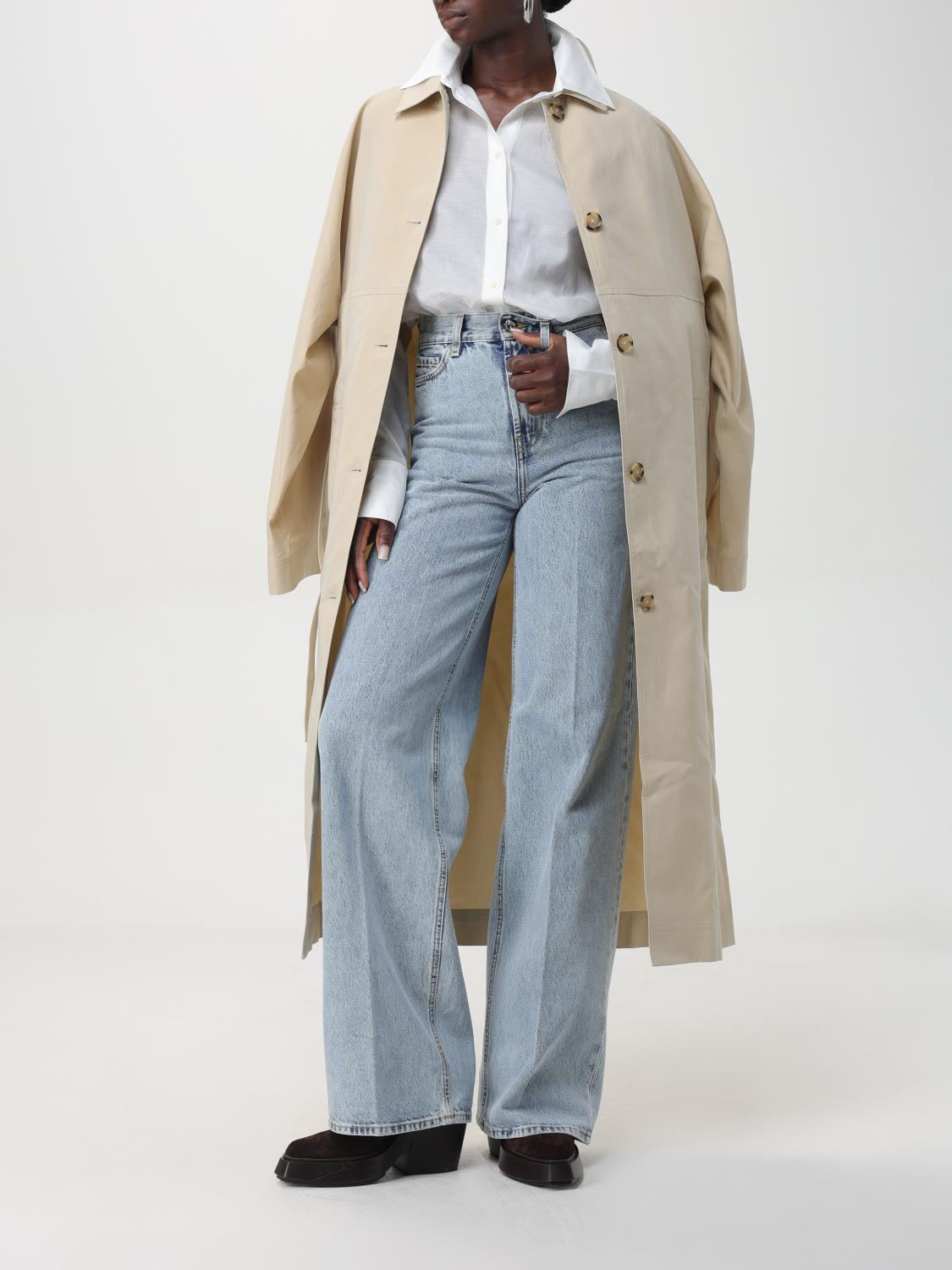Toteme コート レディース - ベージュ | 243WRO0127FB0197 | GIGLIO.COM