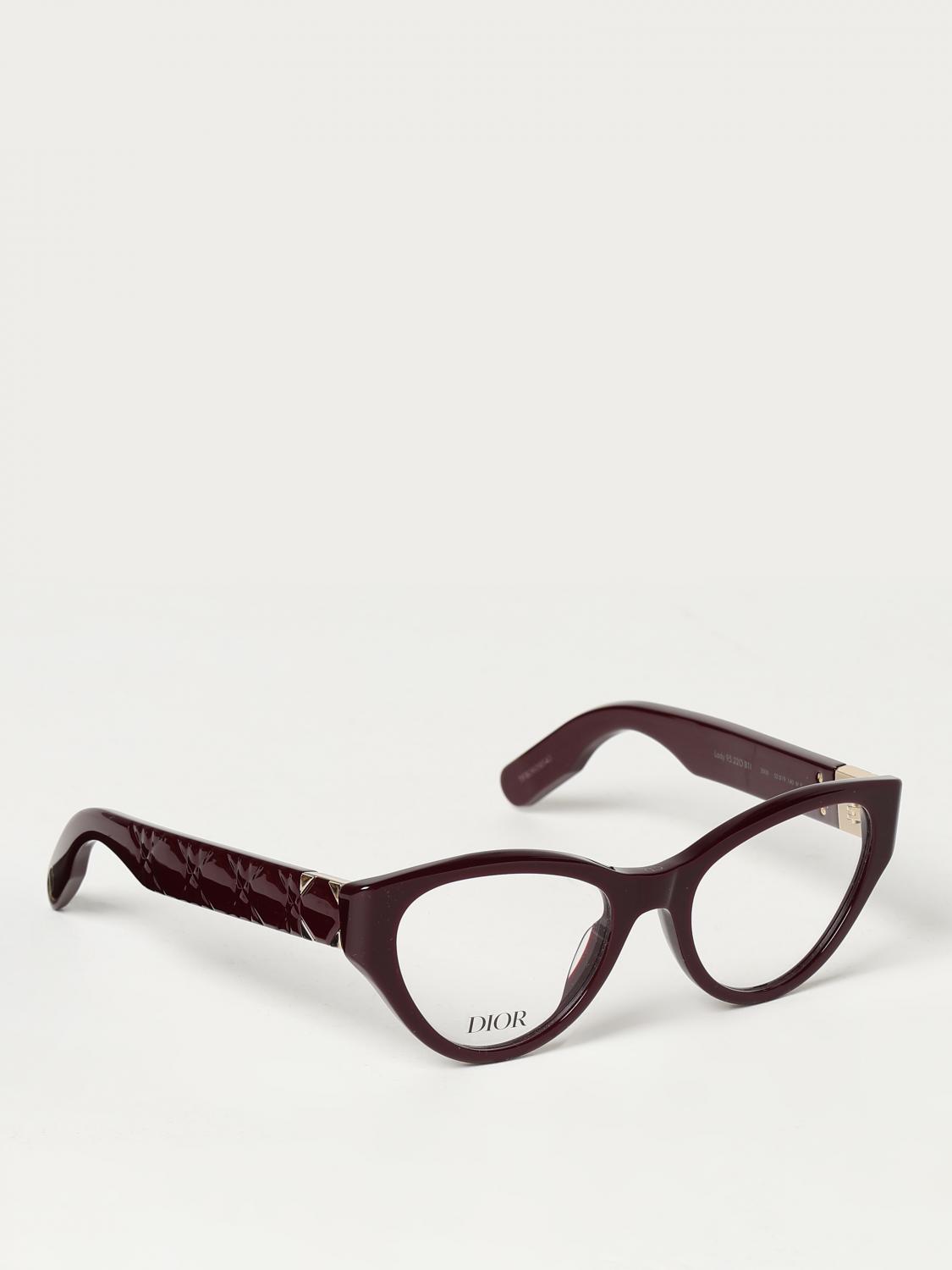 メガネ DIOR Woman Optical frames Burgundy LADY9522OB1I 3500 Dior Outlet: Optical frames woman - Burgundy | Dior optical