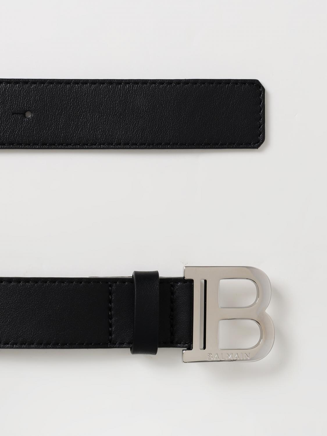 BALMAIN: Belt kids - Black | Balmain belt BV0P41Z1371 online at GIGLIO.COM