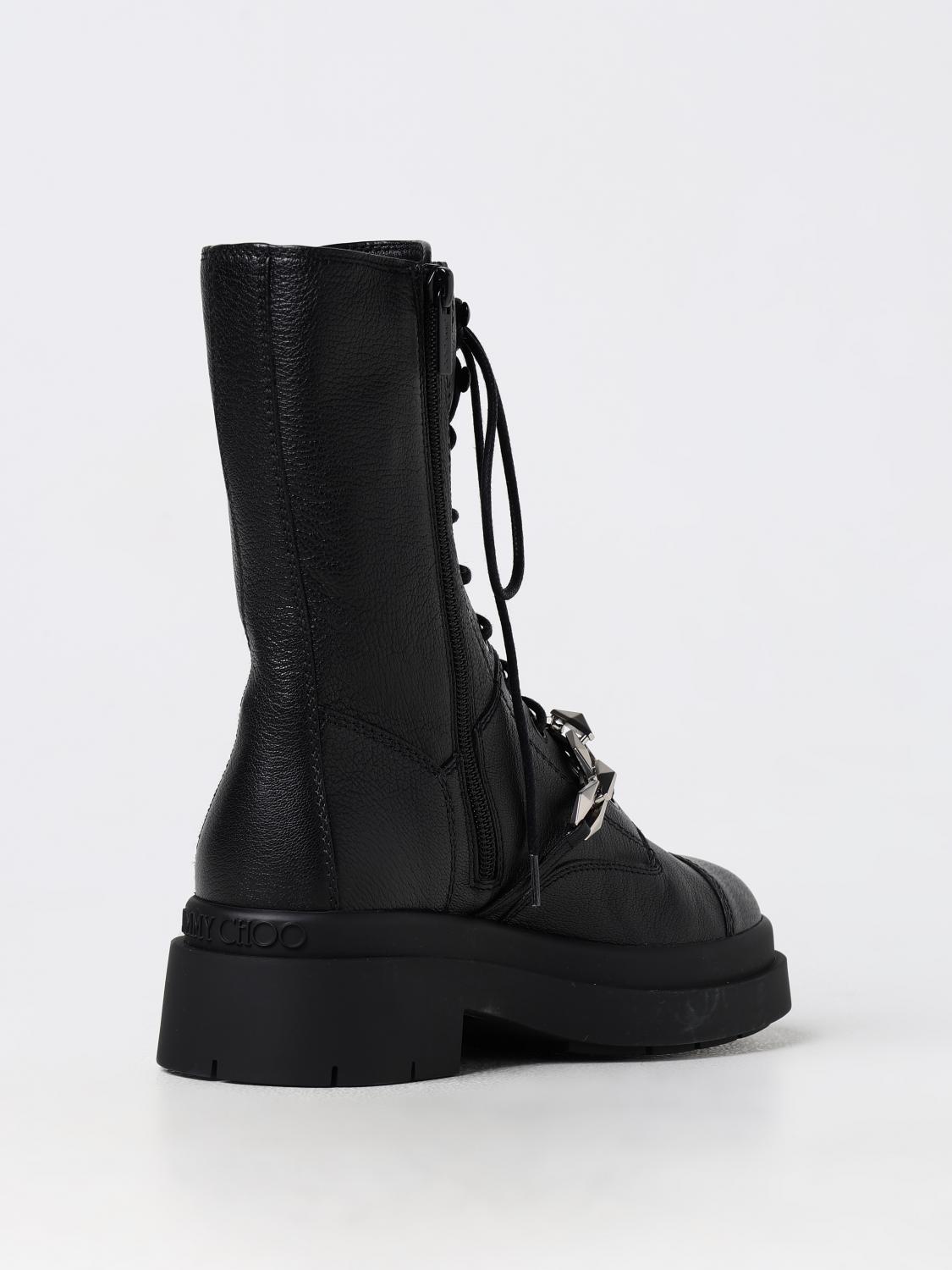 JIMMY CHOO FLACHE STIEFELETTEN: Flache stiefeletten damen Jimmy Choo, Schwarz - Img 3