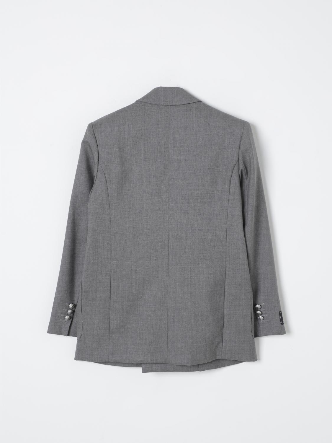 Grey balmain blazer best sale